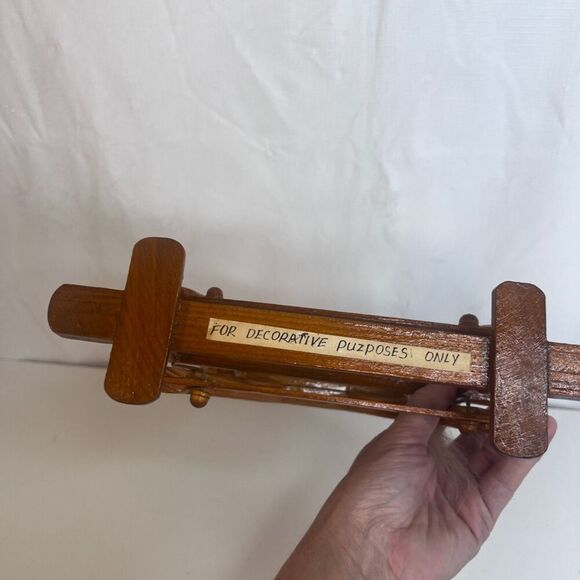 VTG Rocking Glider Horse Decoration Hand Carved Display 8" Height Folk Art Mini - Picture 7 of 8